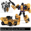 Haizhixing 5 in 1 Bruticus Devastator Superion Defensor Transformation Robot Car Action Figures Aircraft Model Kids Boy Toy