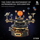 STEM Electric Solar System Rotating Universe Light Building Blocks Sun Earth Model Space Science Education DIY Kid Toy
