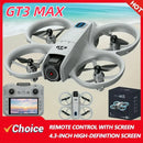 GT3 MAX Drone 2025 8K HD 4.3" Remote Control Headless Mode Helicopter 360° Flip Mini Quadcopter Toy for Kids
