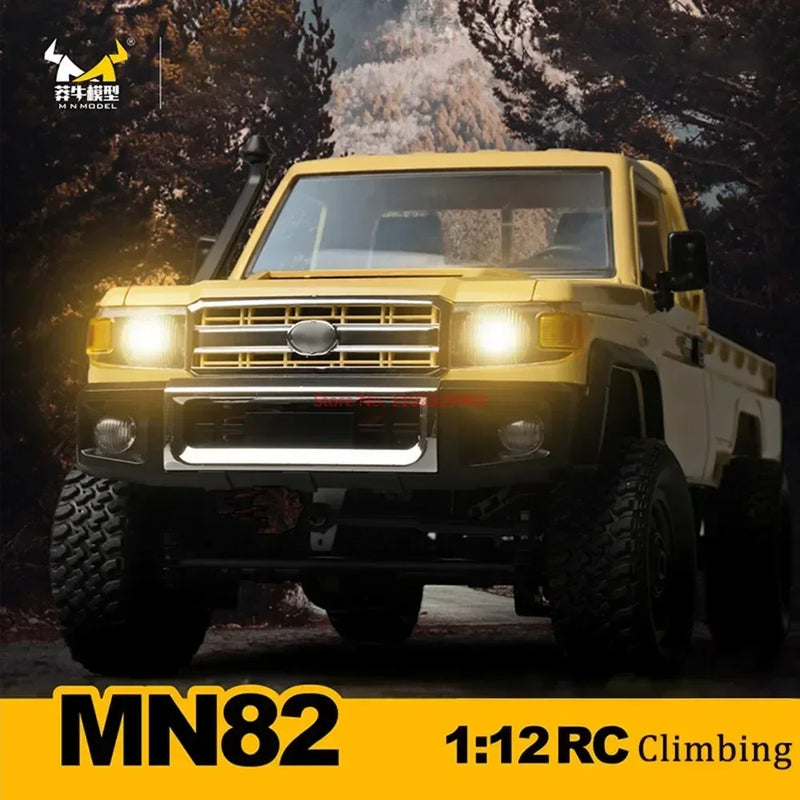 New Mn82 Mangniu Remote-Controlled Toy Car 1:12 Model Car Rc Climbing Off-Road Vehicle Lc79 Pickup Truck Children Toys Gift