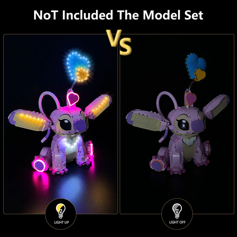 Custom LED Lights for LEGO 43257 Angel Figure – Lighting Accessories Only