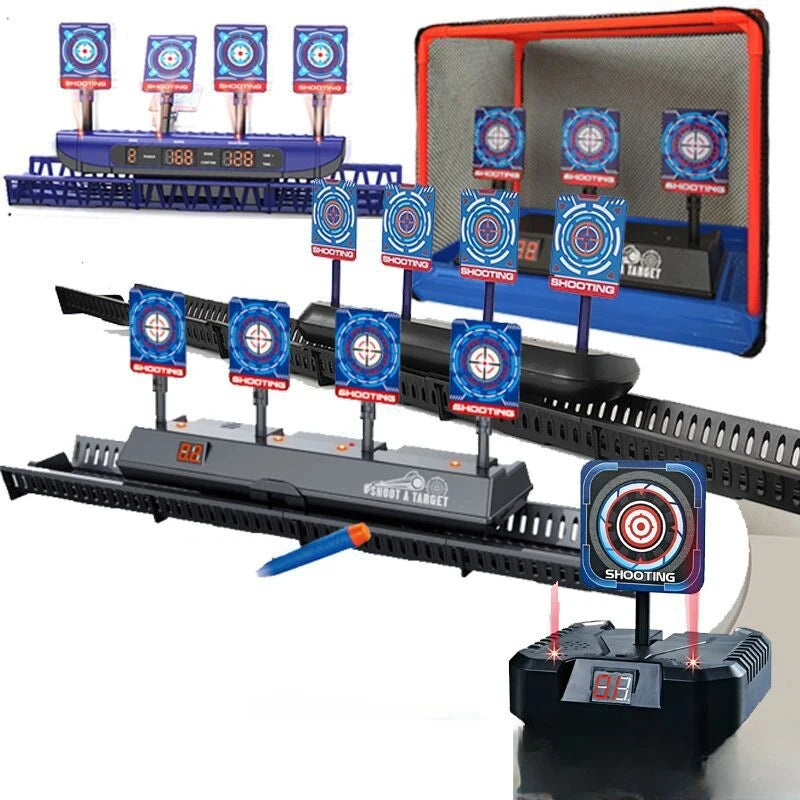 Electric Shooting Target for Nerf Guns Auto Reset Targets Accessories Kids Sound Light Shooting Game Toys High Precision Scoring
