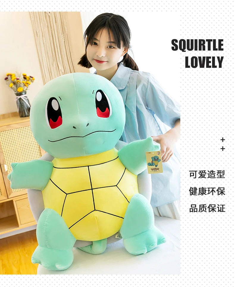 Squirtle Plush Doll Big Size Pokemon Plush Toys Kawaii Stuffed Toys Cute Turtle Pillow Christmas Gift Toys for Children