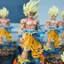 Action Figure Toy of Dragon Ball Z Super Saiyan Goku with LED Light Base Collectible and Gift Model