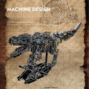 Mechanical Dinosaur STEM Building Blocks – Jurassic T-Rex Model with Light Assembly Toy for Kids Gift