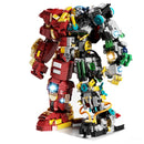 Action Figures Of Avengers Superheroes Iron Man Hulkbuster Steel Mecha Building Blocks Gift Toys For Kid