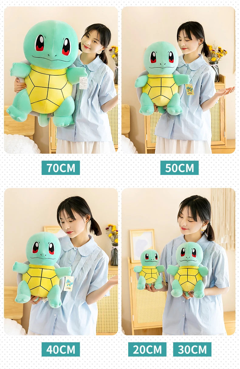 Squirtle Plush Doll Big Size Pokemon Plush Toys Kawaii Stuffed Toys Cute Turtle Pillow Christmas Gift Toys for Children