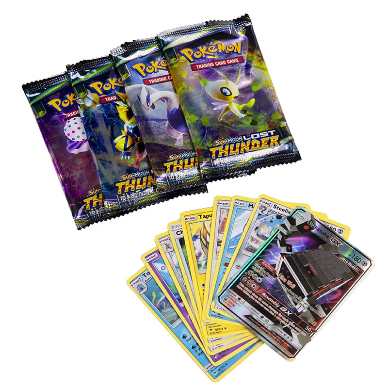 324pcs Pokemon Cards Anime Collectible Crown Zenith Silver Tempest Lost Origin Children Board Game Toy Battle Card Kid Gift