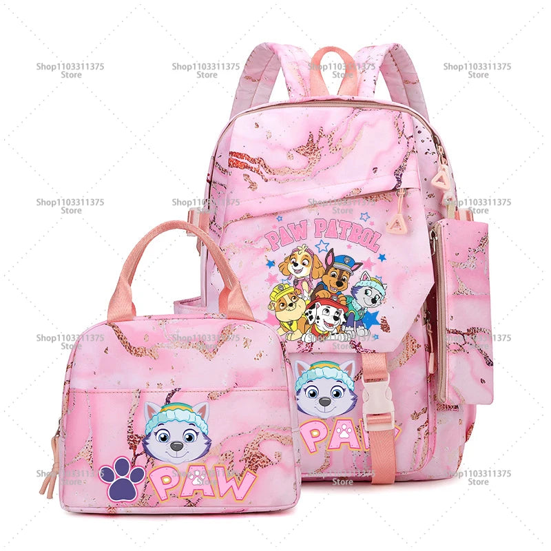 "Team Pup School Set – Cartoon Backpack Combo for Little Heroes"