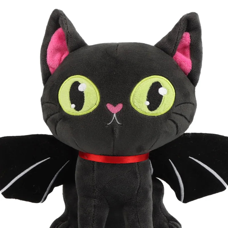 28cm Halloween Black Cat Plush Toy Halloween Black Cat Plush Toy Lifelike Plush Cat Stuffed Animals Toy Halloween Decorations