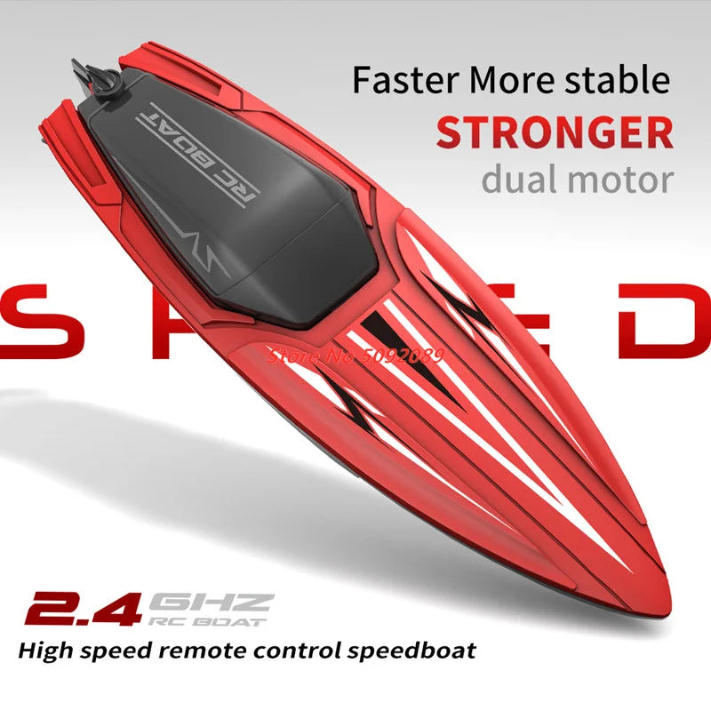 35CM Large RC Racing Boat Radio Control SpeedBoat 30Mins Driving RC Ship Boat Waterproof Toy Summer Water Boy Kid Gifts RC Toys