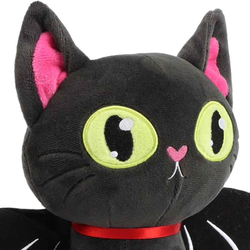 28cm Halloween Black Cat Plush Toy Halloween Black Cat Plush Toy Lifelike Plush Cat Stuffed Animals Toy Halloween Decorations