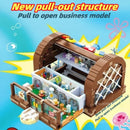Spongebob Squarepants Building Blocks In Krusty Krab Restaurant Model Assembly Toy Can Be A Great Birthday Gift