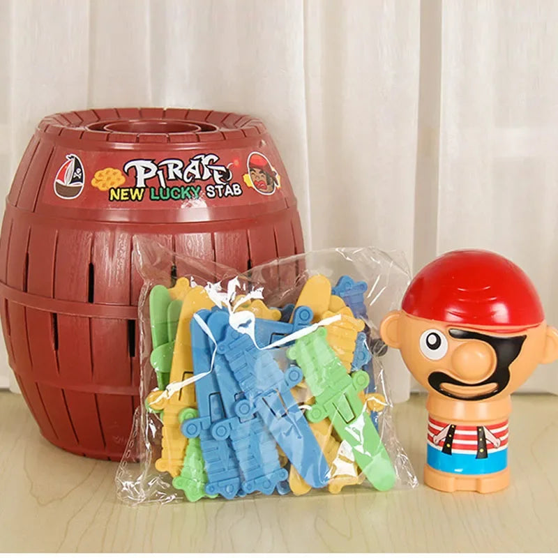 Party Pirate Bucket Game Children Funny Family Jumping Pirates Sword Tricky 3D Toy Barrel Table Floor Puzzle Jokes For Kids