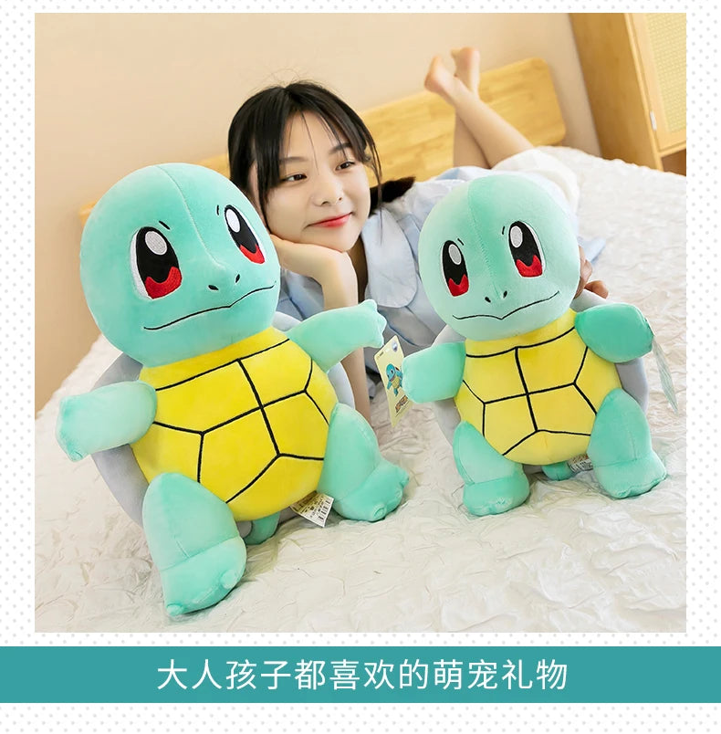 Squirtle Plush Doll Big Size Pokemon Plush Toys Kawaii Stuffed Toys Cute Turtle Pillow Christmas Gift Toys for Children