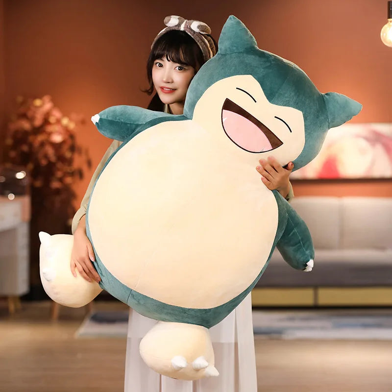 30-200cm TAKARA TOMY Pokemon Snorlax Animal Doll Holster  Plush Toys Kawaii Anime New Rare  Cute Soft Stuffed  Girls Kids Gift