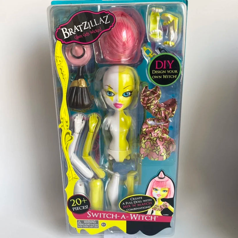 Original Bratzdoll Switch Joint DIY Dolls Accessories Cute Bratzillaz Anmine Action Figure Girls Kids Toys Model Gift With Box