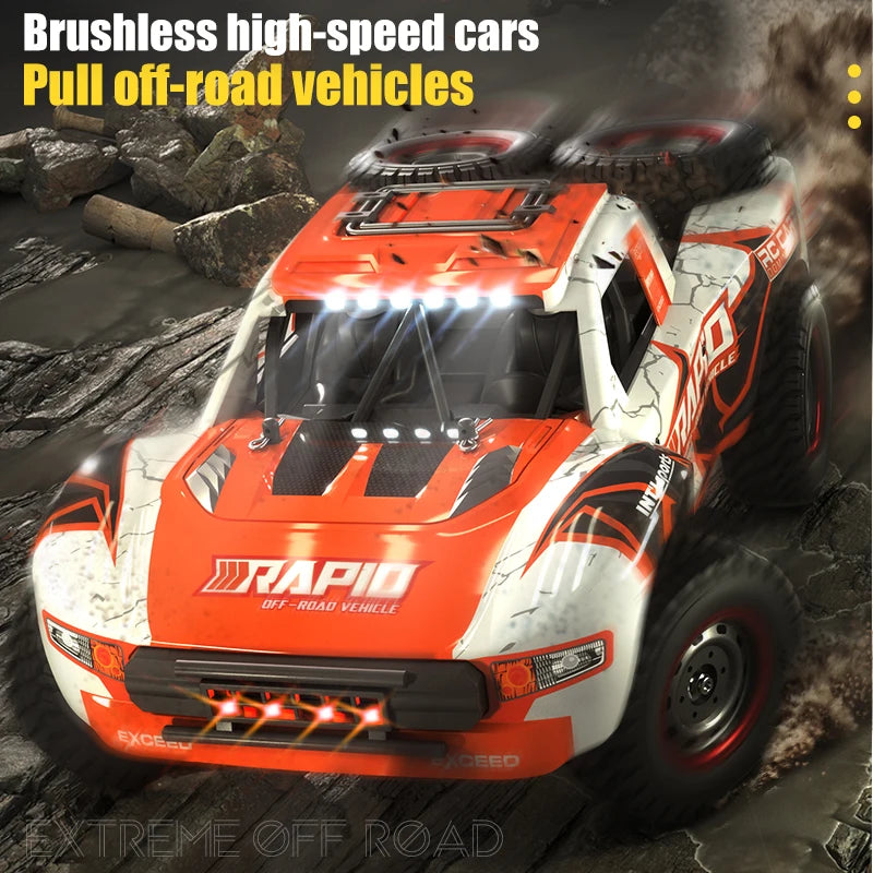 JJRC Q130 1:12 70KM/H 4WD RC Car with Light Brushless Motor Remote Control Cars High Speed Drift Monster Truck Adults Kids Toy