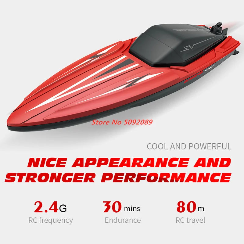 35CM Large RC Racing Boat Radio Control SpeedBoat 30Mins Driving RC Ship Boat Waterproof Toy Summer Water Boy Kid Gifts RC Toys