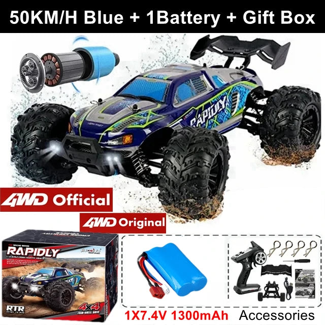 TurboRacer 4WD Off-Road RC Truck – Brushless Power