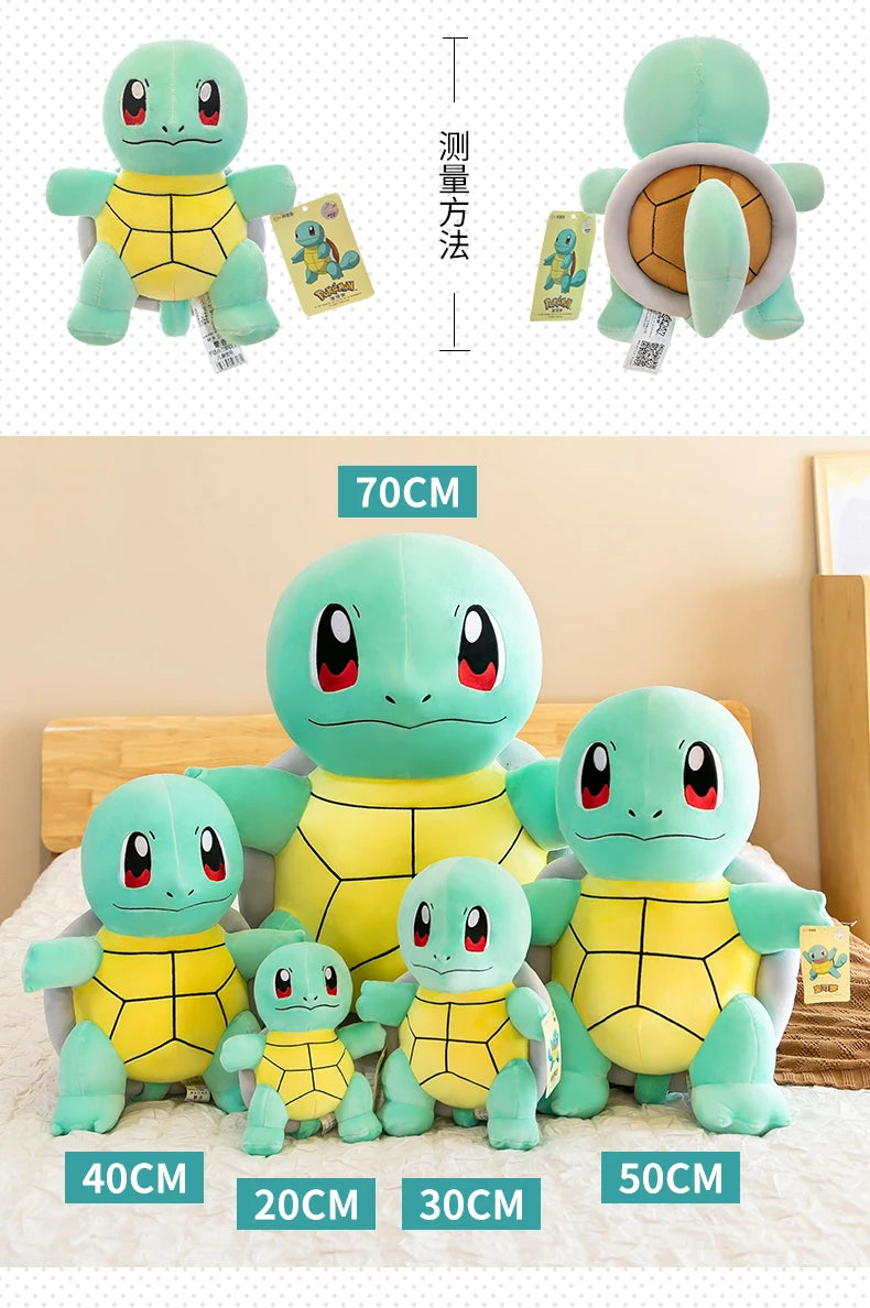 Squirtle Plush Doll Big Size Pokemon Plush Toys Kawaii Stuffed Toys Cute Turtle Pillow Christmas Gift Toys for Children