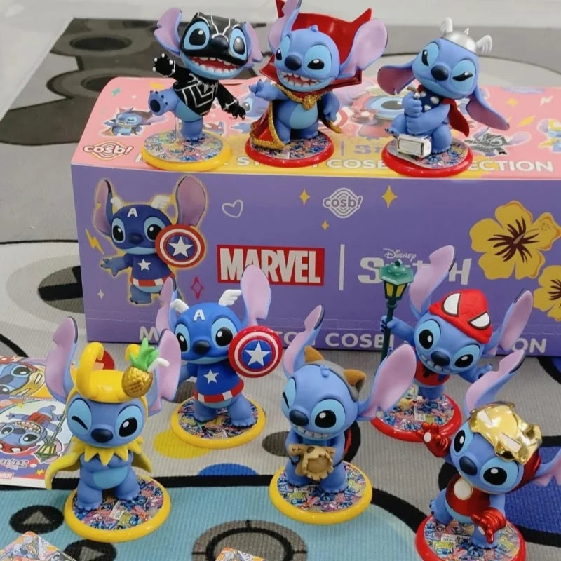 Authentic Hottoys Stitch Cosbi Series – Mystery Blind Box Action Figure Pendant