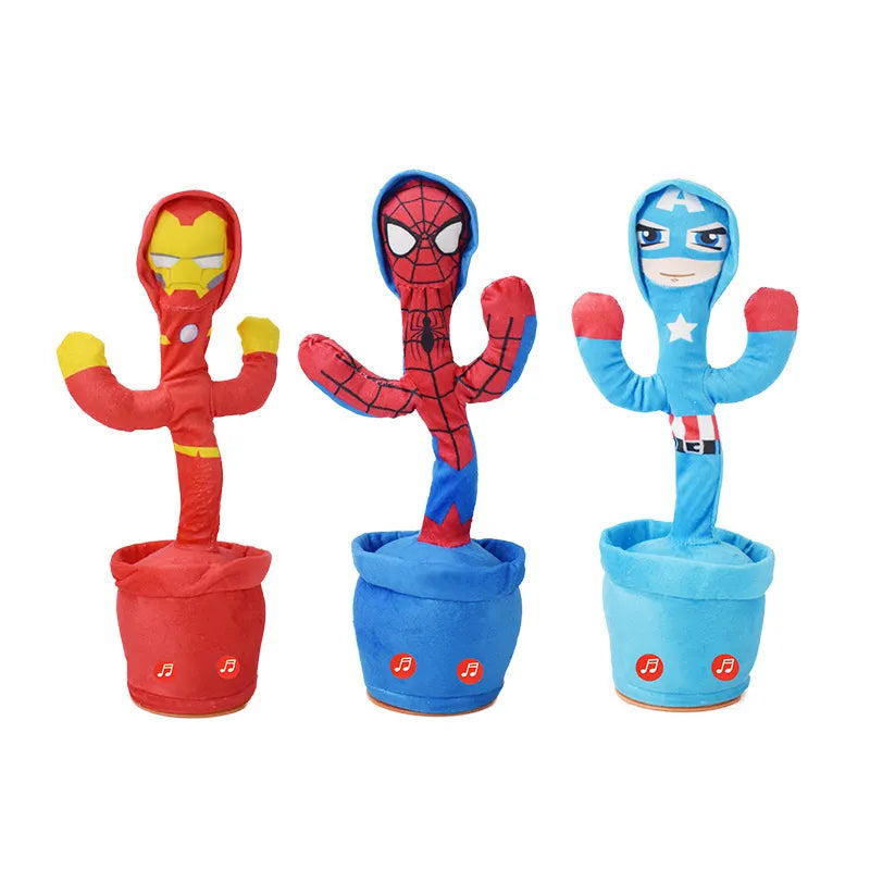 Dancing Cactus Doll Talking Toy Of Marvel Avengers Spiderman Iron Man Hulkbuster That Records Sound A Gift For Kids