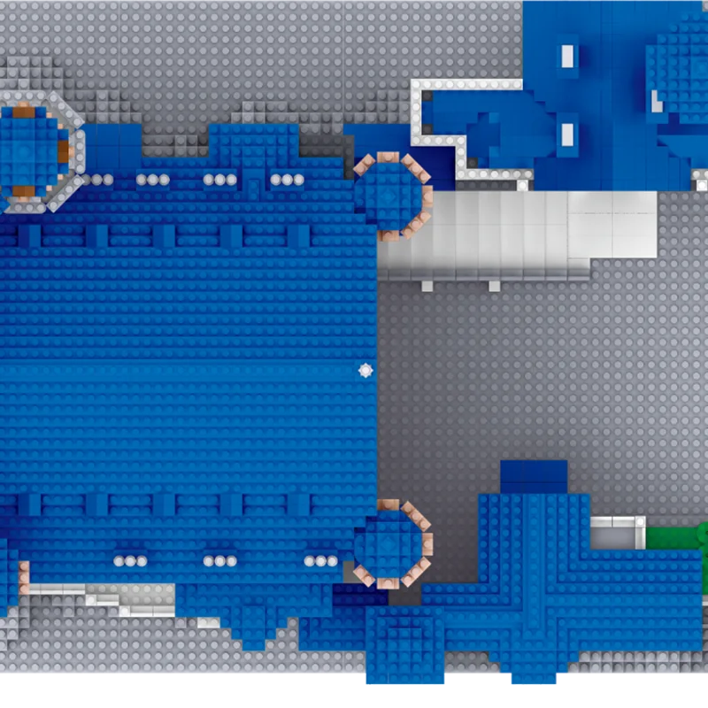 Swan Castle 10,000-Piece Micro Block Building Kit – High-Skill Architecture Puzzle & Decorative Model