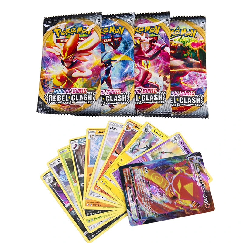 324pcs Pokemon Cards Anime Collectible Crown Zenith Silver Tempest Lost Origin Children Board Game Toy Battle Card Kid Gift