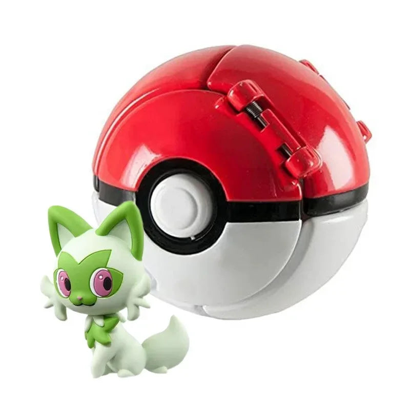 20 Styles Pokemon Elf Ball Anime Figure Pikachu Charmander Litten Rockruff Pokeball Pocket Monster Variant Toy Action Model Gift