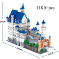 Swan Castle 10,000-Piece Micro Block Building Kit – High-Skill Architecture Puzzle & Decorative Model
