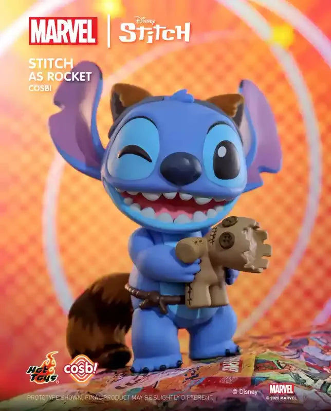 Authentic Hottoys Stitch Cosbi Series – Mystery Blind Box Action Figure Pendant