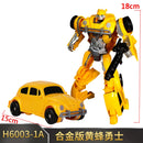 Transformation Toys Battle Damage Hornet Yellow Bee BMB H6001-3 AOYI SS49 Alloy Figure Action Model Deformation Robot Beetle Car