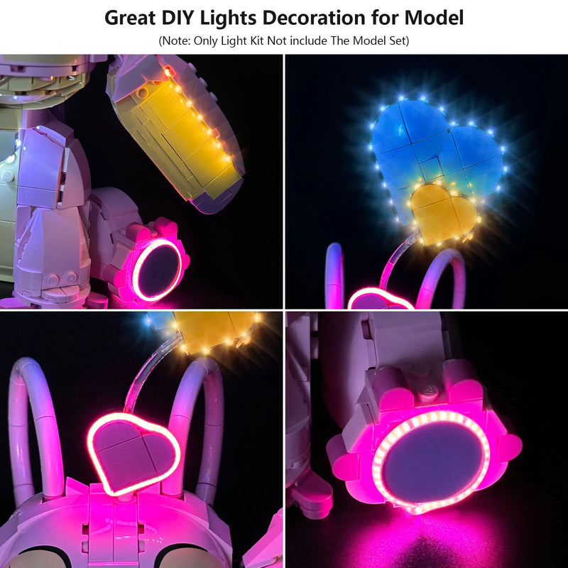 Custom LED Lights for LEGO 43257 Angel Figure – Lighting Accessories Only