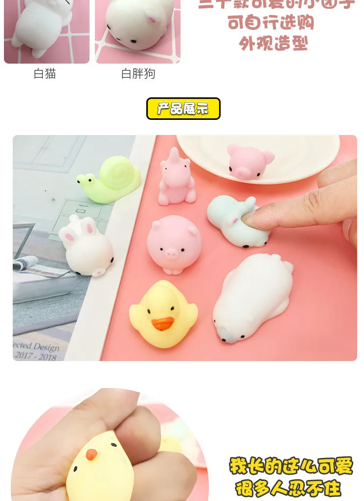 New Squishy Toy Cute Kawaii Animal Squeeze Ball Like Mochi As Stress Relief Toys Or Funny Gift