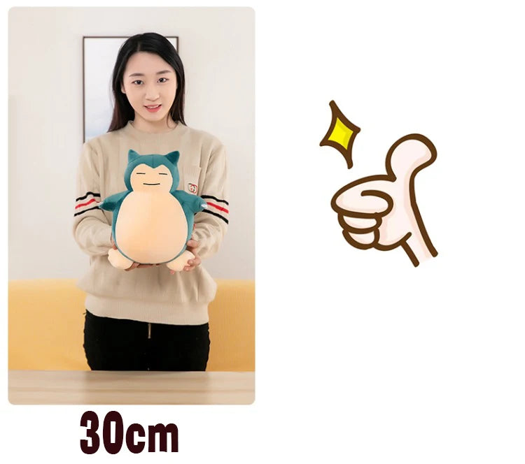 30-200cm TAKARA TOMY Pokemon Snorlax Animal Doll Holster  Plush Toys Kawaii Anime New Rare  Cute Soft Stuffed  Girls Kids Gift