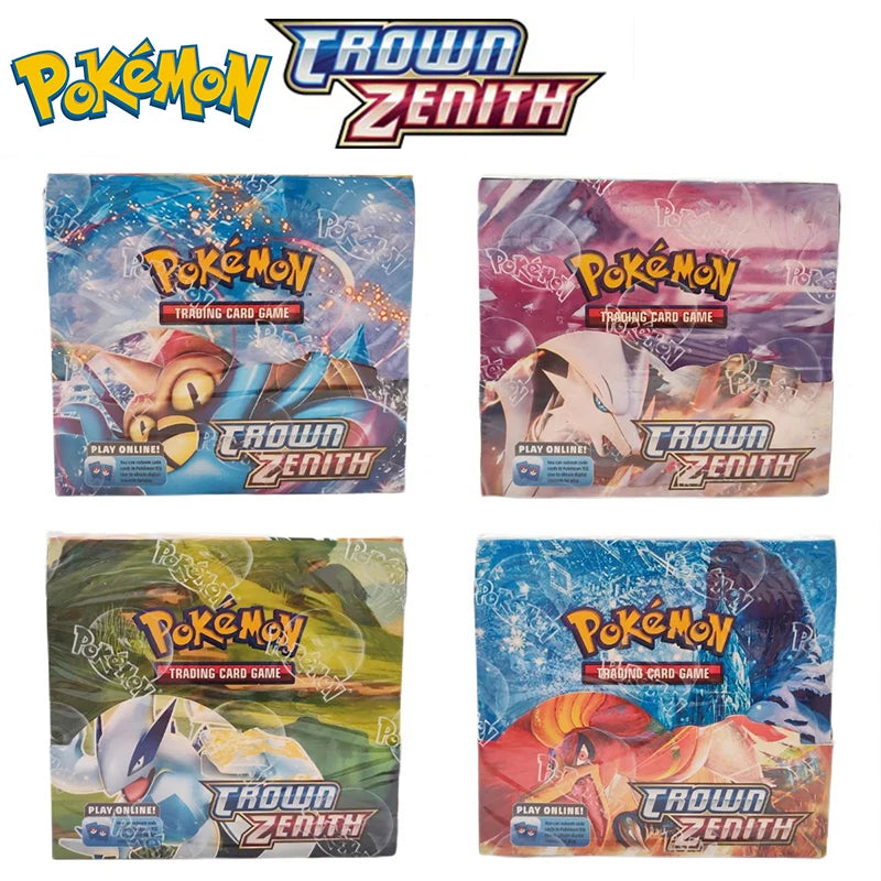 324pcs Pokemon Cards Anime Collectible Crown Zenith Silver Tempest Lost Origin Children Board Game Toy Battle Card Kid Gift