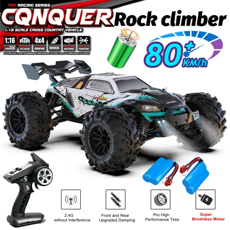 TurboRacer 4WD Off-Road RC Truck – Brushless Power
