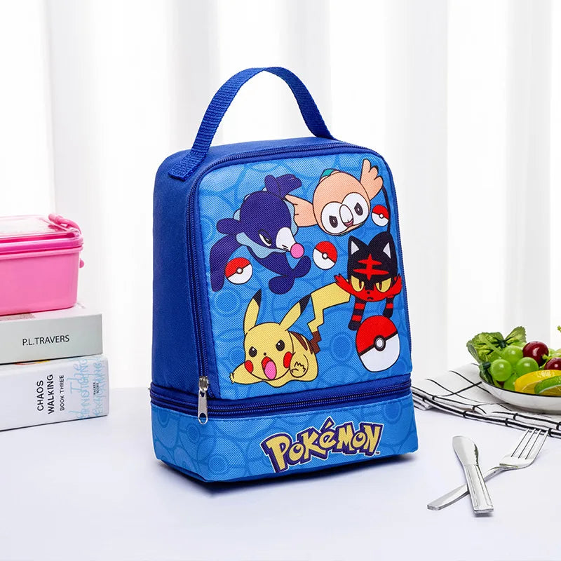 Pokemon GO Action Figure With Cartoon School Bag Figuras Toy Collection Pikachu Anime Figure Model Pokeball Doll Kids Child Gift