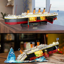 Titanic Ship Mini Block Building Set with LED – 2 in 1 Model & Glacier Display Stand Toy Gift for Kids and Adults 10+