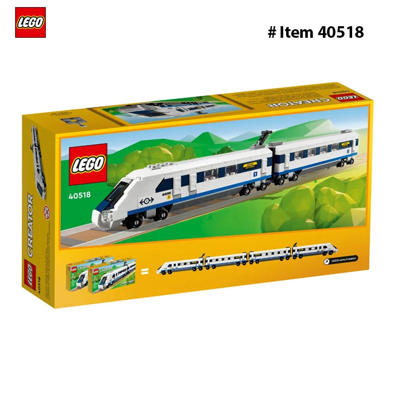 Lego-40518 Creator High-Speed Train 2, connected carriage, which is a driver's compartment and has a sloping front