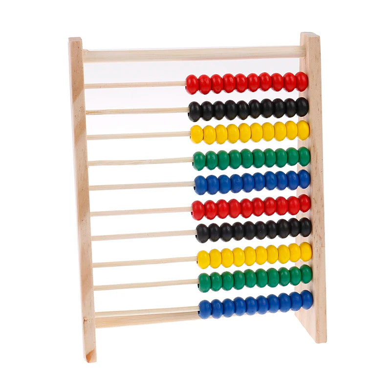 Intelligence Development Wooden Abacus for Kids Mathematics for 3-6 Year Olds Wooden Abacus