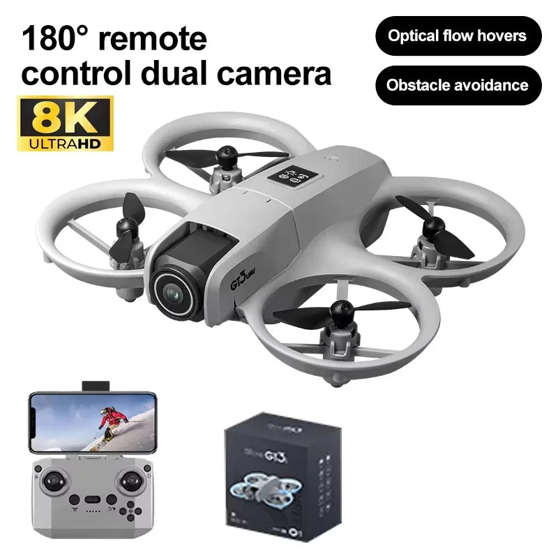 GT3 MAX Drone 2025 8K HD 4.3" Remote Control Headless Mode Helicopter 360° Flip Mini Quadcopter Toy for Kids