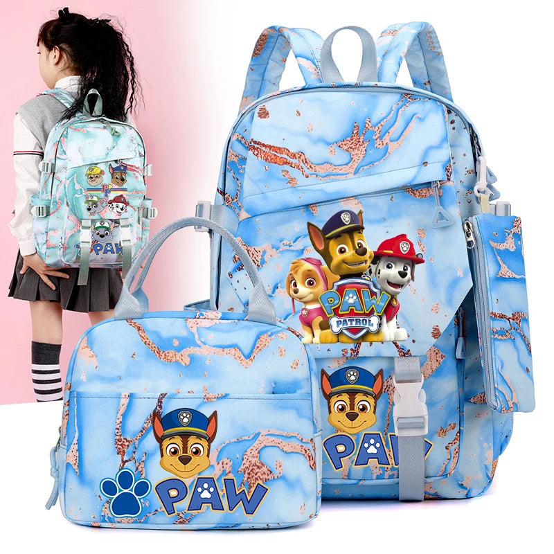 "Team Pup School Set – Cartoon Backpack Combo for Little Heroes"