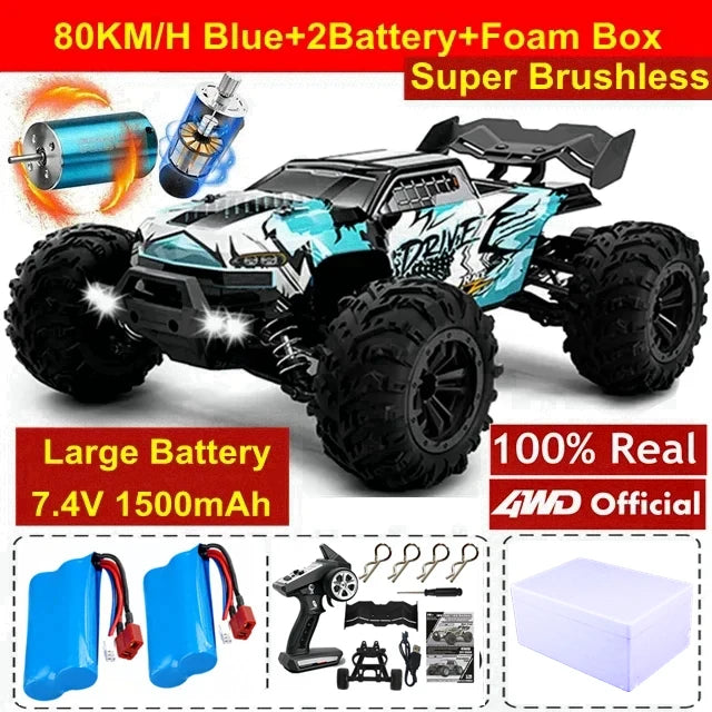 TurboRacer 4WD Off-Road RC Truck – Brushless Power