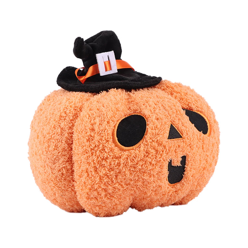 22cm Halloween Orange Witch Pumpkin Plush Toys Funny Pumpkin Fruit Vegetable Plush Toys Cute Stuffed Toys Halloween Gifts