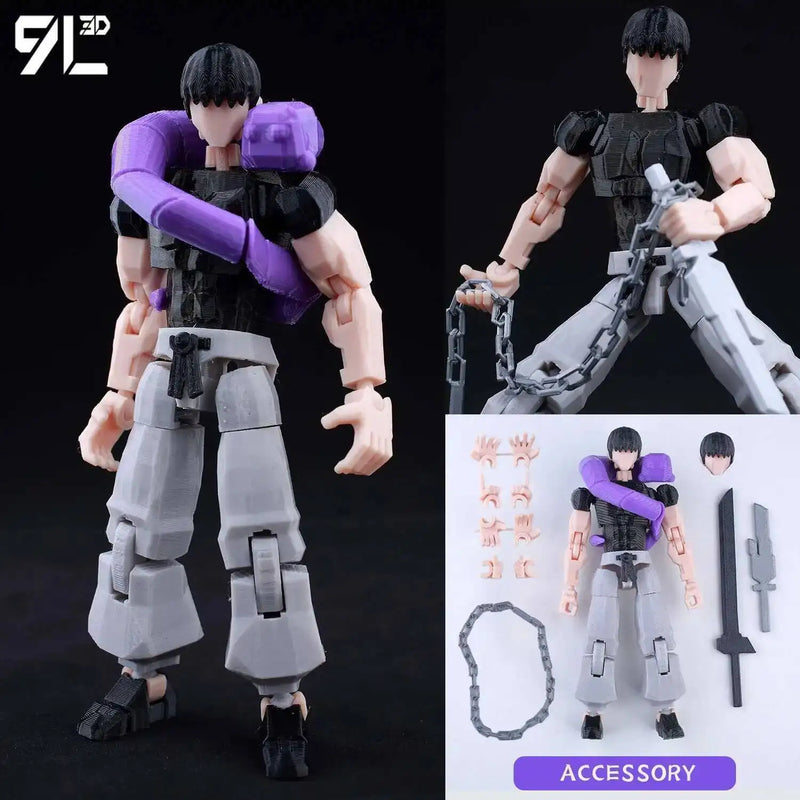 Jujutsu Kaisen 9L3D T13 Itadori Figure LUCKY13 Training Ver. JJK Titan13 Multi-Jointed Movable Dummy13 Stress Relief Toy Gift