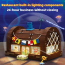 Spongebob Squarepants Building Blocks In Krusty Krab Restaurant Model Assembly Toy Can Be A Great Birthday Gift