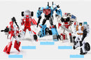 Haizhixing 5 in 1 Bruticus Devastator Superion Defensor Transformation Robot Car Action Figures Aircraft Model Kids Boy Toy