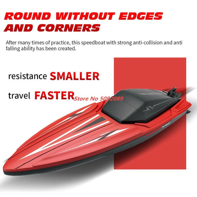 35CM Large RC Racing Boat Radio Control SpeedBoat 30Mins Driving RC Ship Boat Waterproof Toy Summer Water Boy Kid Gifts RC Toys